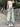 RIPPED DENIM JEANS HIGH WAIST LONG LENGTH
