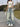 RIPPED DENIM JEANS HIGH WAIST LONG LENGTH