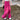 RIPPED PINK WIDE-LEG JEANS FOR WOMEN