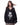 ROSE PRINT SWEATER DISTRESSED BLACK KNIT FRAYED HEM