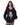 ROSE PRINT SWEATER DISTRESSED BLACK KNIT FRAYED HEM