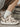 ROUND TOE CASUAL SNEAKERS BLACK AND BEIGE