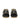 ROUND TOE CASUAL SNEAKERS BLACK AND BEIGE