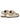 ROUND TOE CASUAL SNEAKERS BLACK AND BEIGE