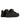 ROUND TOE DRY BLACK LEATHER SNEAKERS