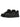 ROUND TOE DRY BLACK LEATHER SNEAKERS