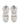 ROUND TOE HIGH SNEAKERS GRAY AND WHITE PAIR
