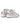 ROUND TOE HIGH SNEAKERS GRAY AND WHITE PAIR