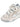 ROUND TOE HIGH SNEAKERS GRAY AND WHITE PAIR