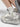 ROUND TOE HIGH SNEAKERS GRAY AND WHITE PAIR
