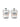 ROUND TOE HIGH SNEAKERS GRAY AND WHITE PAIR