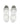 ROUND TOE SNEAKERS - WHITE LEATHER WITH GRAY SOLES - TOE BOARD SHOES