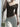 RUFFLE KNIT TOP SPRING SUMMER SOLID COLOR