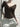 RUFFLE KNIT TOP SPRING SUMMER SOLID COLOR