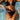 SEQUIN BLACK BIKINI SET - CUTE VINTAGE SPORTY DESIGN