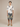 SHORT-SLEEVED SHIRT ANTIQUE WHITE FLOWER PRINT WEARS SIZE LARGE