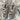 SILVER BALLET FLATS WITH CRISS-CROSS STRAPS BOOGZEL CLOTHING