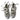 SILVER BALLET FLATS WITH CRISS-CROSS STRAPS BOOGZEL CLOTHING