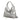 SILVER BOW SHOULDER BAG WITH DELICATE BOW ACCENTS