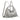 SILVER BOW SHOULDER BAG WITH DELICATE BOW ACCENTS