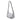 SILVER HEART-DECORATED SHOULDER BAG FOR WOMEN