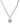 SILVER HEART PENDANT NECKLACE WITH GEOMETRIC ALLOY DESIGN