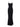 SLEEVELESS MAXI DRESS WITH SQUARE NECKLINE - BLACK SPAGHETTI STRAP DRESS