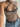 SLIM FIT CROCHETED TOP WITH LACE-UP V-NECK IN BLUE AND BEIGE