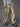 SNAKESKIN-PATTERNED BAGGY PANTS WITH DENIM DRESS INSPIRED DESIGN