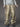 SNAKESKIN-PATTERNED BAGGY PANTS WITH DENIM DRESS INSPIRED DESIGN