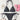 SOLID COLOR BIKINI SET WITH CLASSIC HALTER NECK AND LINING TEXTURE