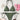 SOLID COLOR BIKINI SET WITH CLASSIC HALTER NECK AND LINING TEXTURE