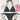 SOLID COLOR BIKINI SET WITH CLASSIC HALTER NECK AND LINING TEXTURE