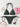 SOLID COLOR BIKINI SET WITH CLASSIC HALTER NECK AND LINING TEXTURE