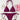 SOLID COLOR BIKINI SET WITH CLASSIC HALTER NECK AND LINING TEXTURE