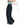 STAR EMBROIDERED BLACK BAGGY PANTS