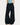 STAR EMBROIDERED BLACK BAGGY PANTS
