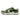STAR SNEAKERS: GREEN AND WHITE VEGAN LEATHER AESTHETIC