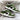 STAR SNEAKERS: GREEN AND WHITE VEGAN LEATHER AESTHETIC