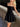 STRAPLESS MINI DRESS WITH VELVET SPLICE PLEATED DETAIL