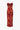 STRAPLESS RED PATTERNED EVENING GOWN - UNIQUE HOLIDAY DRESSES
