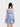 STRAPLESS RUFFLED DRESS - BLUE AND WHITE - PERFECT FIT SIZE GUIDE