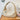 STRIPED BEIGE CASUAL TOTE STYLE NYLON SHOULDER BAG