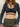 STRIPED CROPPED CARDIGAN WITH LAYERED NECKLACES SUPER CROP LONG SLEEVE