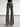 STRIPED FLARE PANTS COTTON KNIT