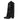 STUDDED BROWN LEATHER HIGH-LEG COWBOY BOOTS
