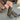 STUDDED BROWN LEATHER HIGH-LEG COWBOY BOOTS