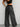 TARTAN WIDE LEG PANTS SPRING SUMMER DRAWSTRING WAIST
