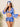 TIE-DYE BIKINI SET: ELEGANT V-NECK WITH ELASTANE FABRIC