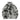 TIE-DYE FAUX FUR JACKET WITH STAND COLLAR AND CROSS URBAN JACKET